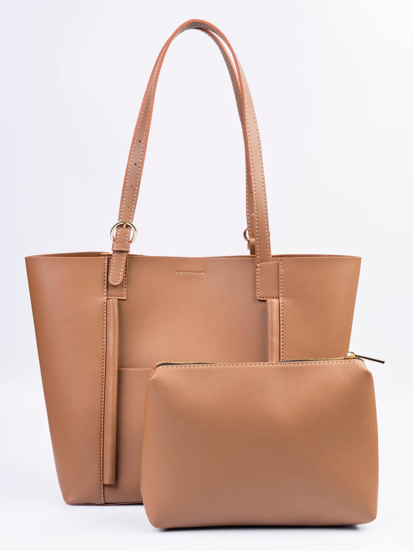 Brown Structured Tote Bag for Women