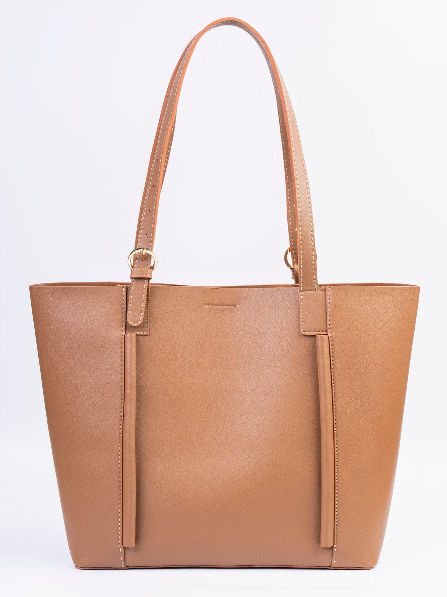 Brown Structured Tote Bag for Women
